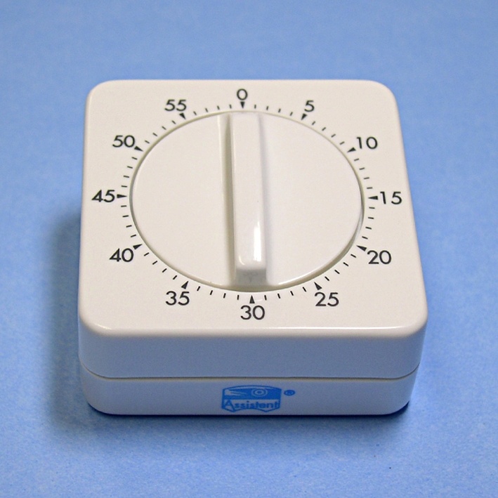 [HCT 41974032] Kurzzeitmesser mit Signal, 60 Min. Weiß