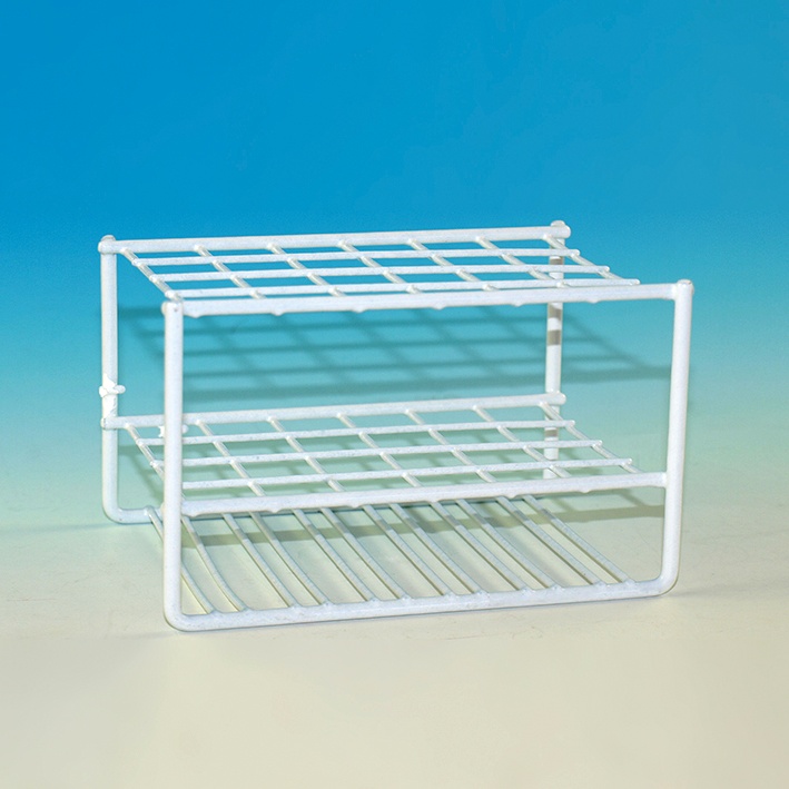 [HCT 42815024] Reagenzglasgestell aus Draht Für 24 Gläser bis 17 mm Ø, ohne Stäbe