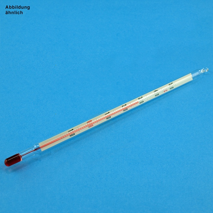Chemisches Thermometer 50°C Rote Füllung