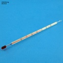 Chemisches Laborthermometer rot gefüllt