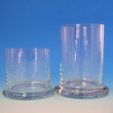 Glaszylinder mit Fuß ohne Deckel Ca. 12 x 8 cm Ø