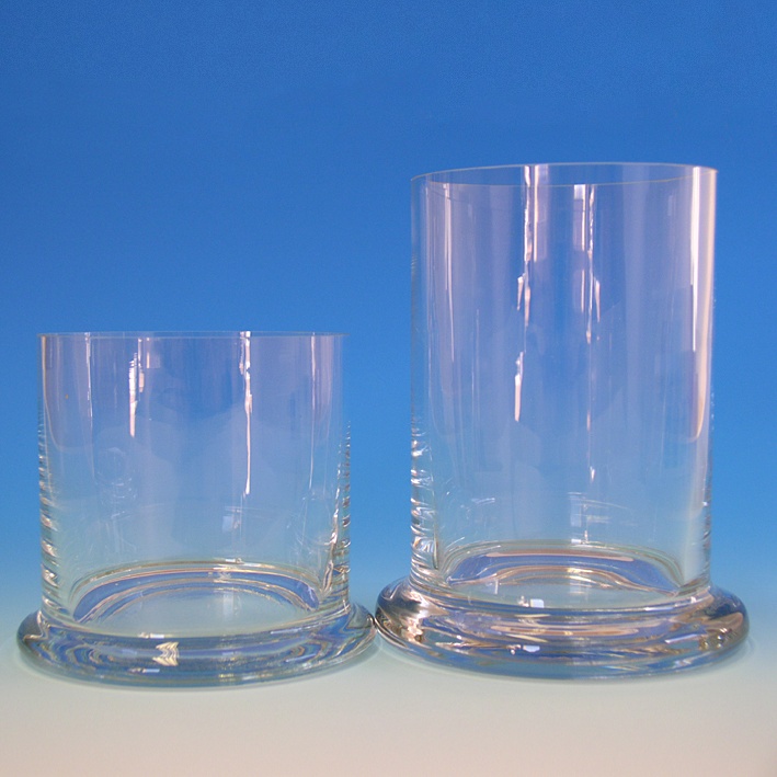 [HCT 44405066] Glaszylinder mit Fuß ohne Deckel Ca. 15 x 10 cm Ø