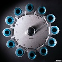 Ausschwingrotor mit Stehfuß 12-fach Ohne Gehänge, Winkel 60°