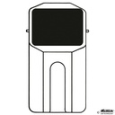 Leichtmetall-Nutgehänge Rechteckig