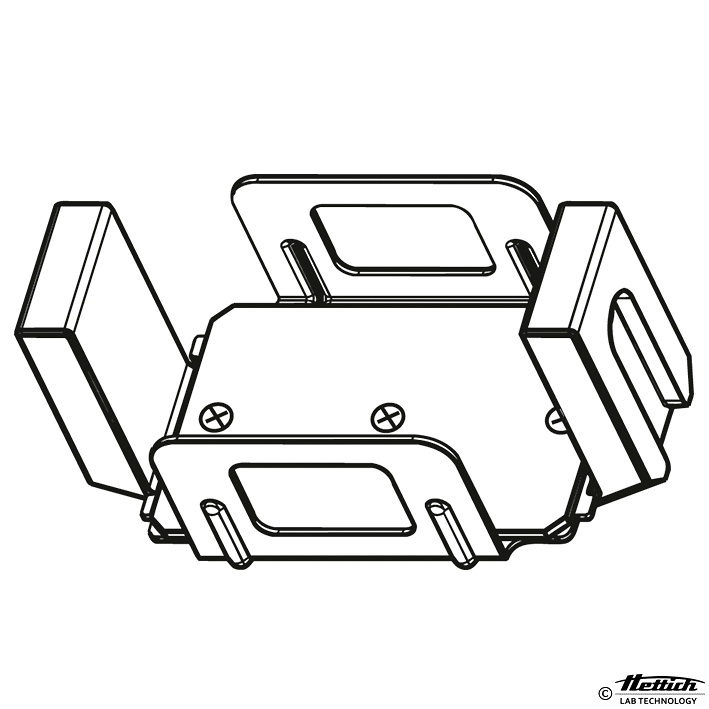 [HET 1453-A] Leichtmetall-Gehänge für Mikrotiter Kultur-, DeepWell und Filterplatten