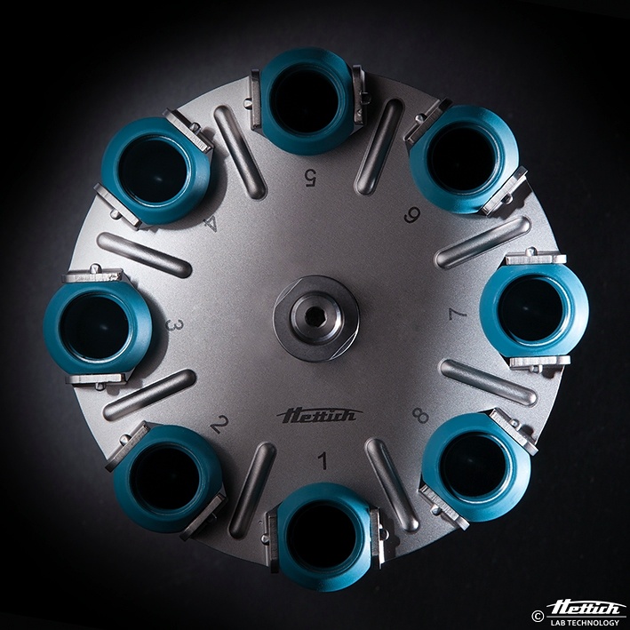 Ausschwingrotor 8-fach, ohne Gehänge Winkel 90°