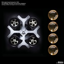 Ausschwingrotor 4-fach, ohne Gehänge Winkel 90°