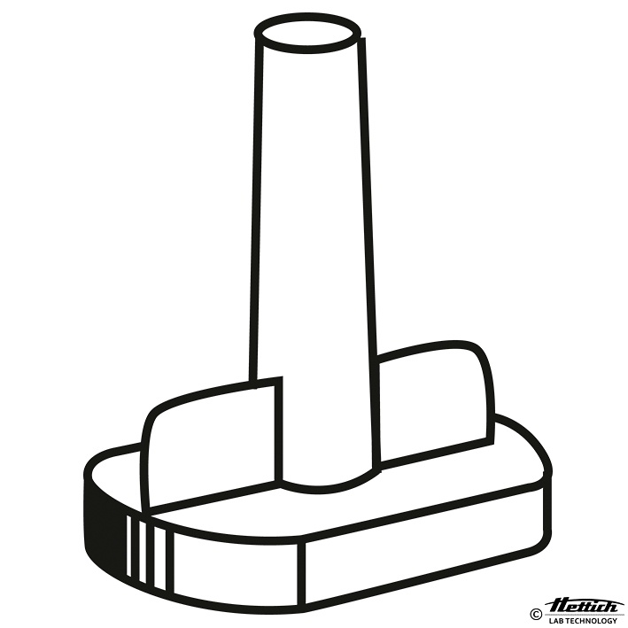 [HET 1663-100] Zyto-Kammer mit Dichtung, PP, 1-fach 1 ml