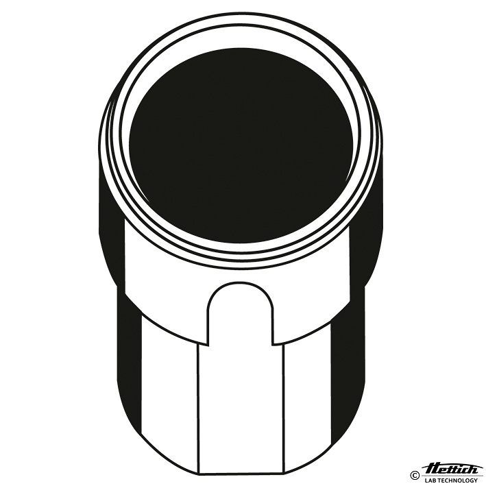 [HET 1752] Leichtmetall-Nutgehänge für max. 1 x 290 ml, passend in Rotor 1754