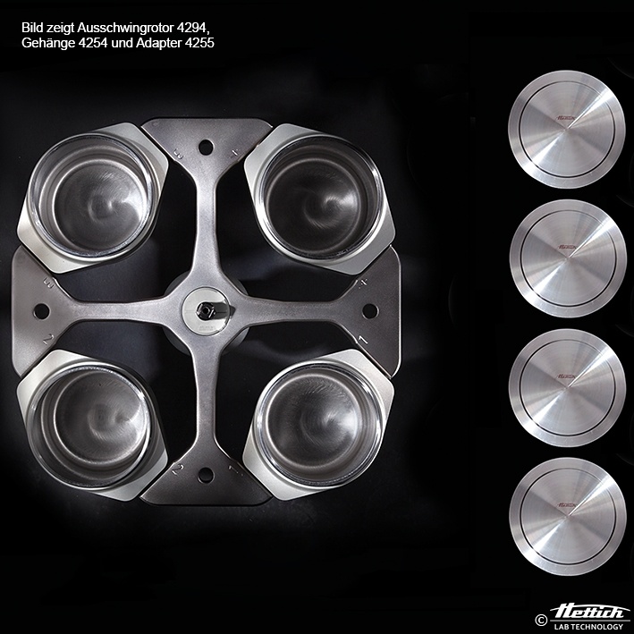[HET 4294] Ausschwingrotor 4-fach, mit Hettodur Beschichtung, bis Winkel 90°