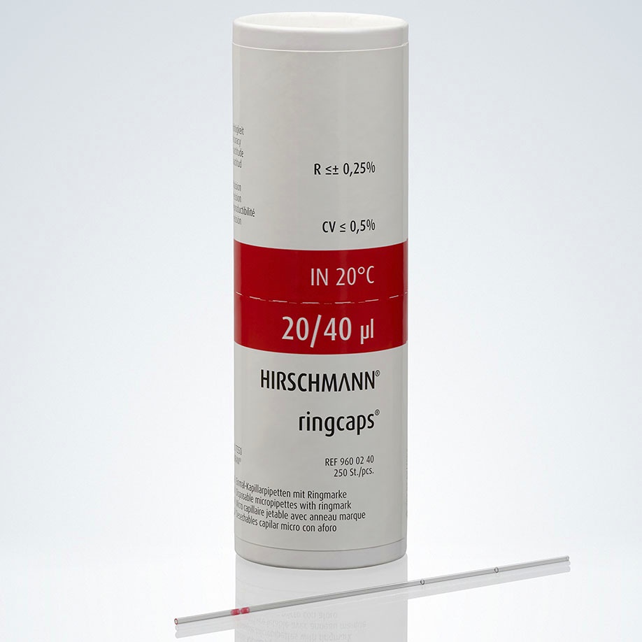 Einmal-Kapillarpipetten (20 + 40 µl, 250 Stck.)