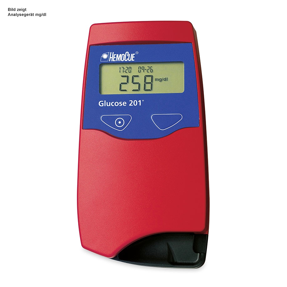 HemoCue Glucose 201+ Analyser (mg/dl) PE