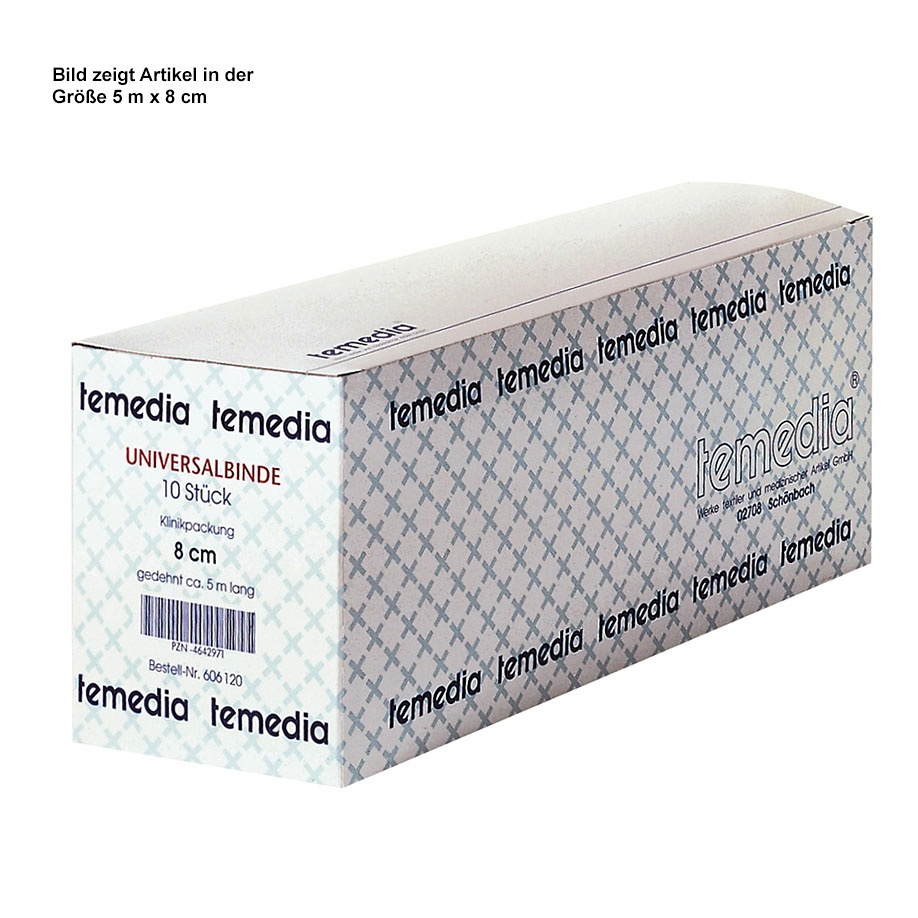Temedia Universalbinden 5 m x 8 cm Lose (10 Stck.)