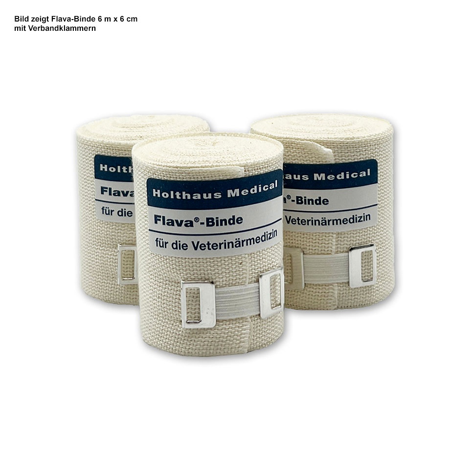 Flava-Binde 6 m x 8 cm Ohne Verbandklammern