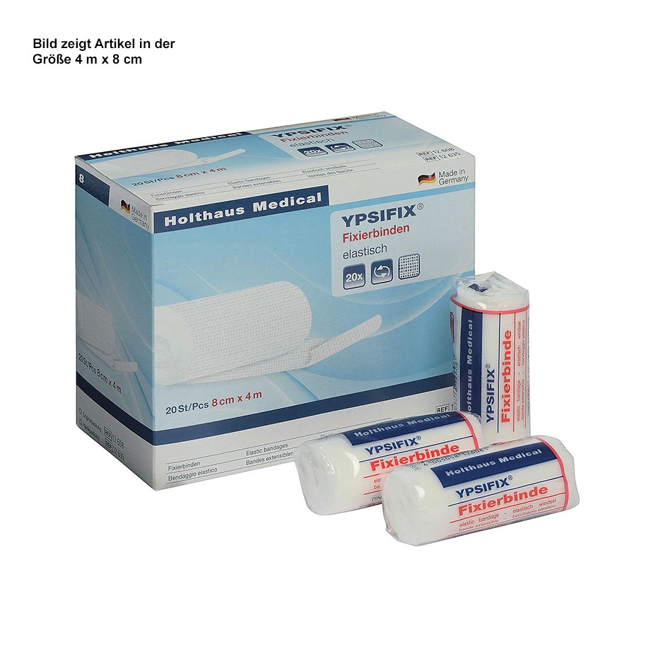 [HOL 12608] YPSIFIX Fixierbinden 4 m x 8 cm 20-fädig (20 Stck.)