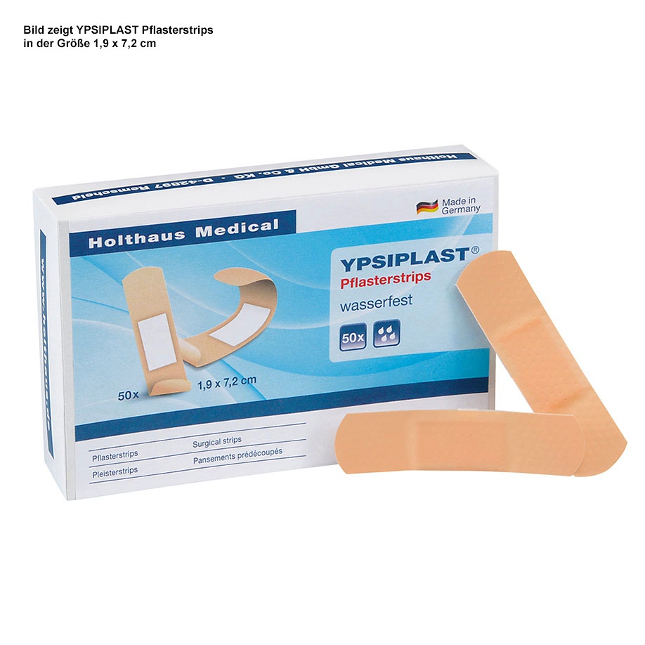 [HOL 40765] YPSIPLAST Pflasterstrips 2,5 x 7,2 cm Wasserfest (50 Strips)