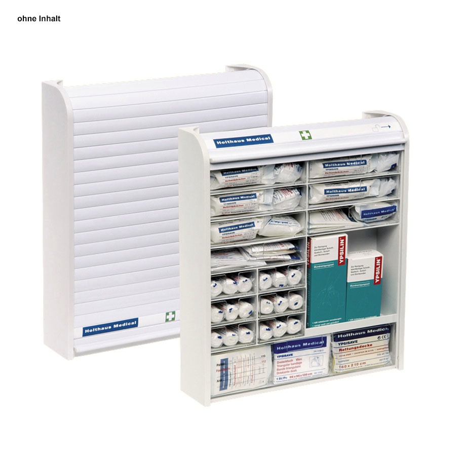 [HOL 66060] Verbandschrank Rollmed 48 x 42 x 10 cm, weiß, leer