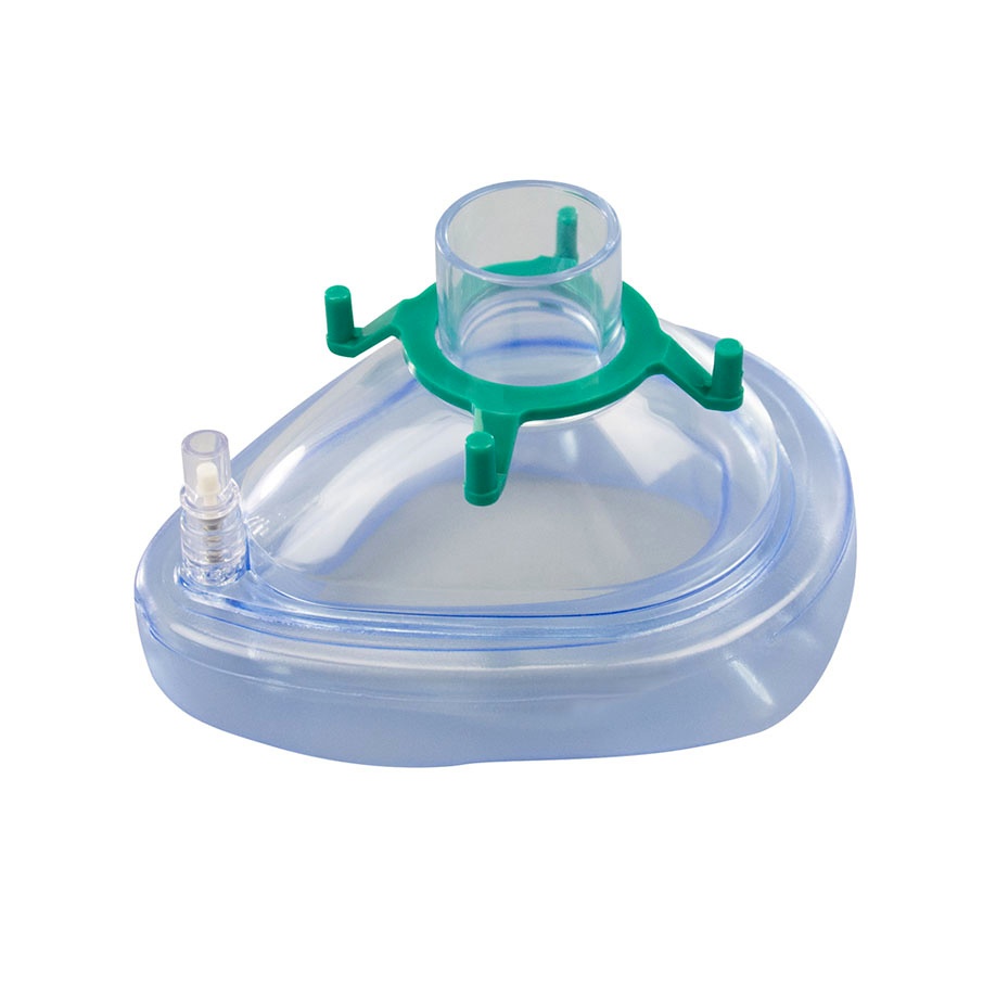 [HUM HBM06-3V] AERObag PVC-Einmal-Beatmungsmaske Gr. 3 für Erwachsene mit Ventil