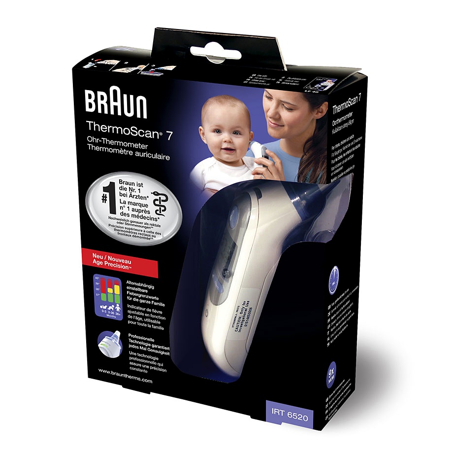 [MEG 624202] BRAUN ThermoScan 7 IRT6520 Ohrfieberthermometer