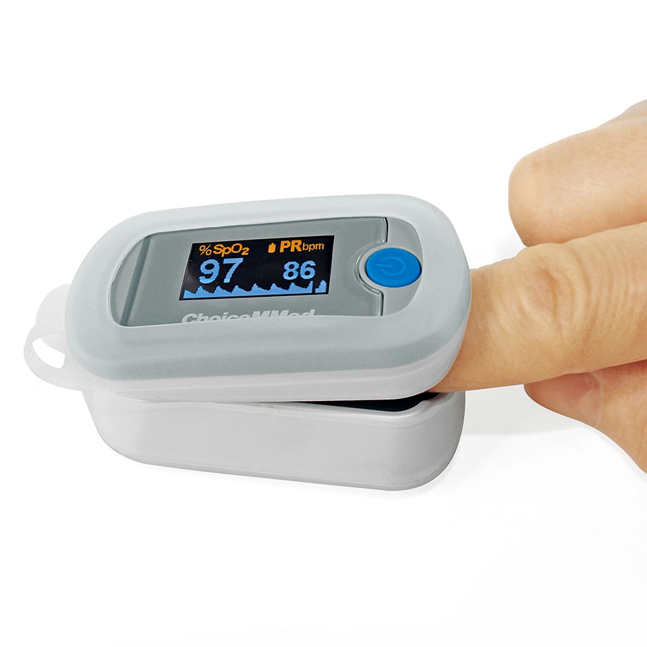 Fingerpulsoximeter mit zweifarbigem OLED Display