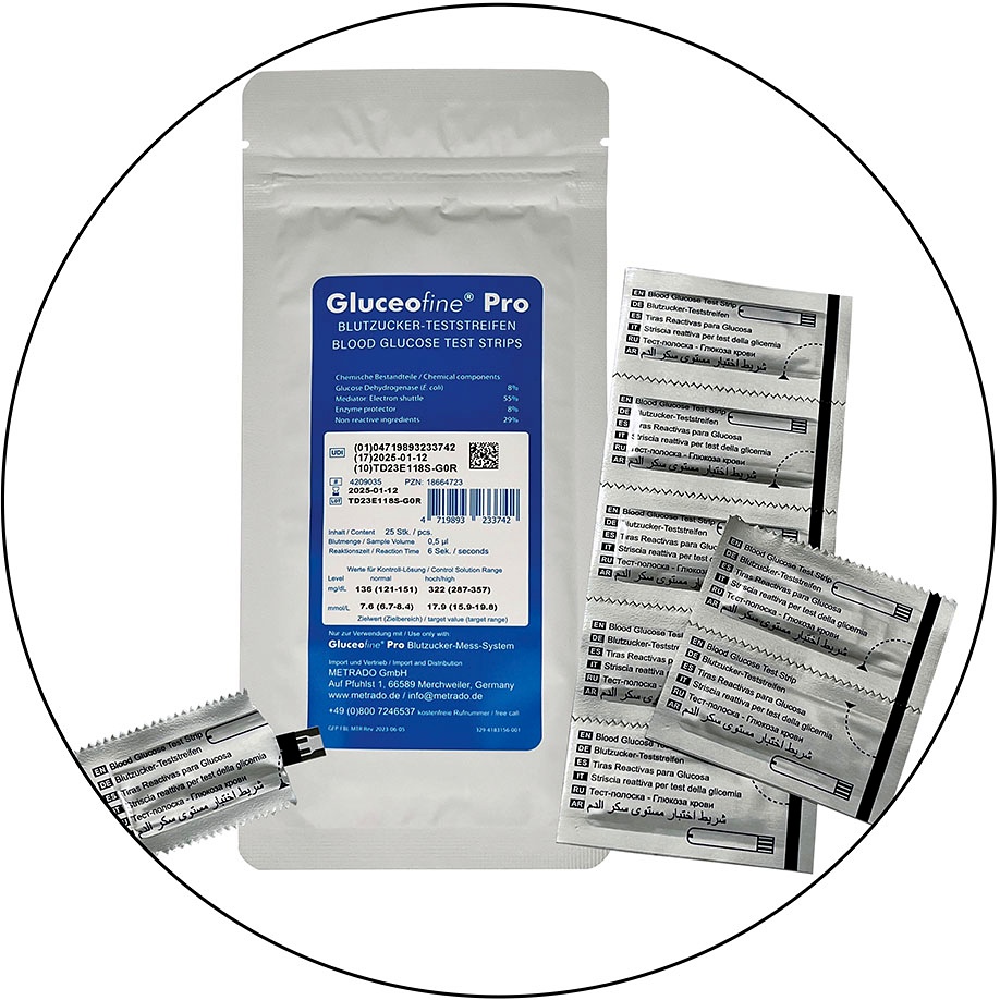 [MTD 4209035] Gluceofine Pro Blutzuckerteststreifen