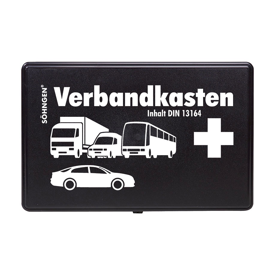 [SÖH 3004002] KFZ-Verbandkasten Standard mit Füllung DIN 13164, schwarz