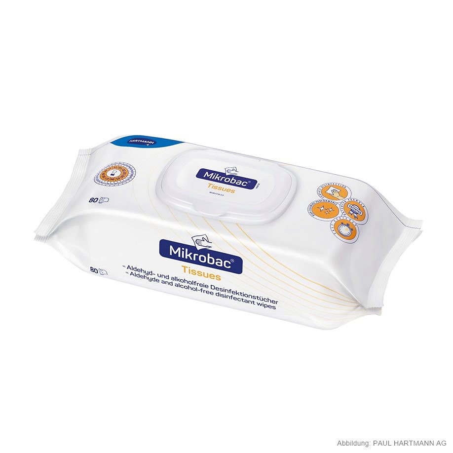 Mikrobac Tissues Flowpack Desinfektionstücher (80 T.)