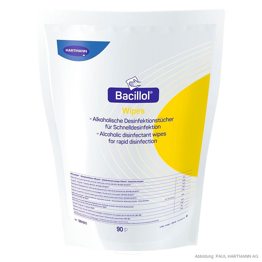 [BOD 981911] Bacillol Wipes Desinfektionstücher (90 Tücher)