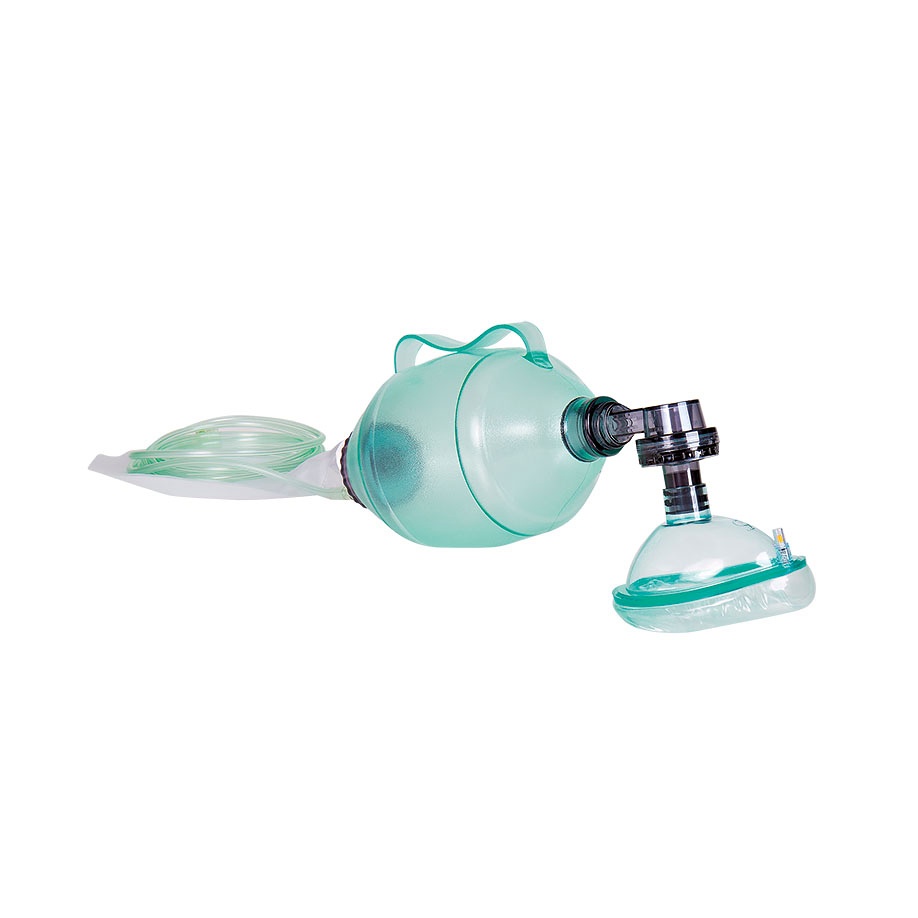 Einmal-Beatmungsbeutel mit Maske Gr. 5 Für Erwachsene, mit O2-Reservoir