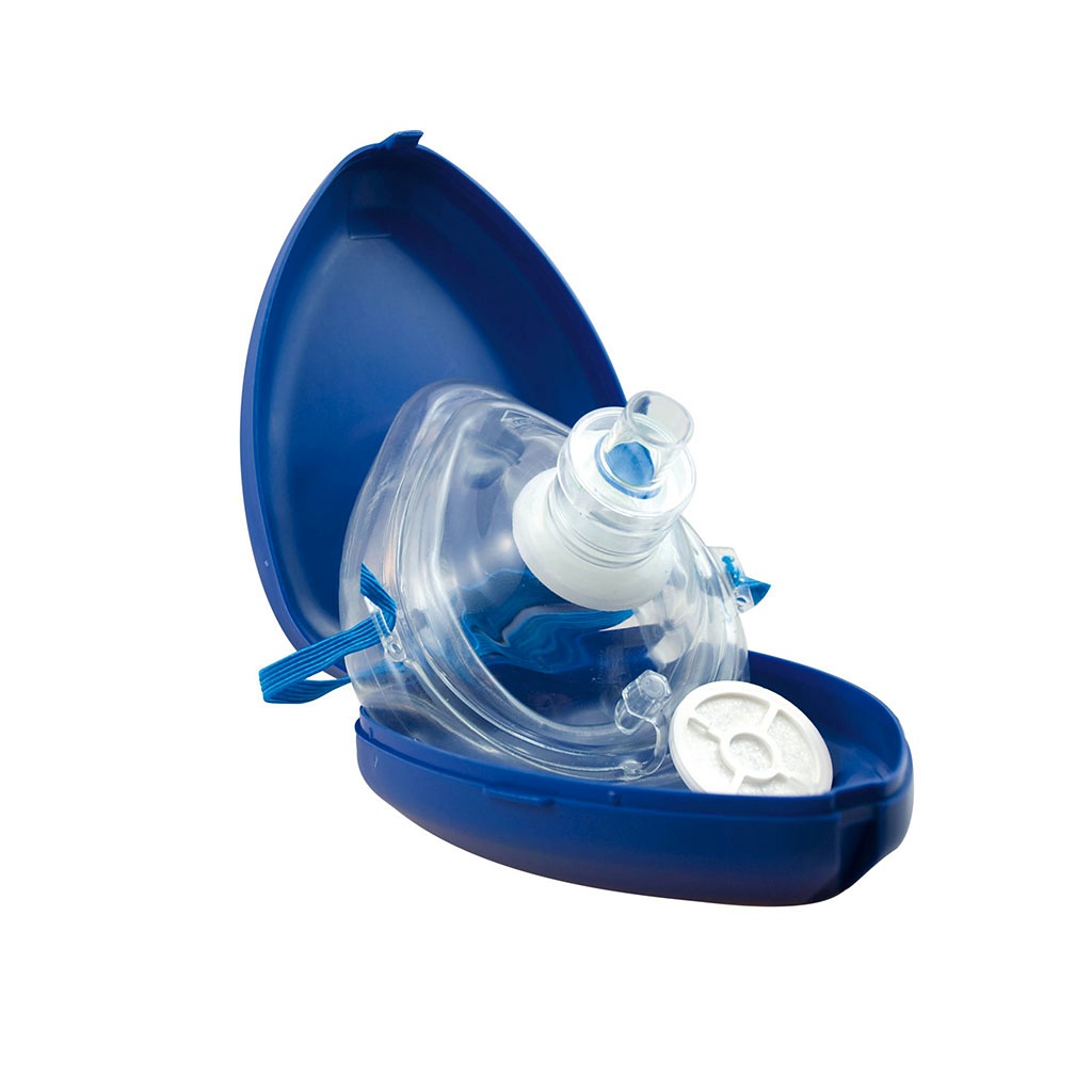 Taschenbeatmungsmaske Plus: Sichere Erste Hilfe in robuster Hartschalenbox