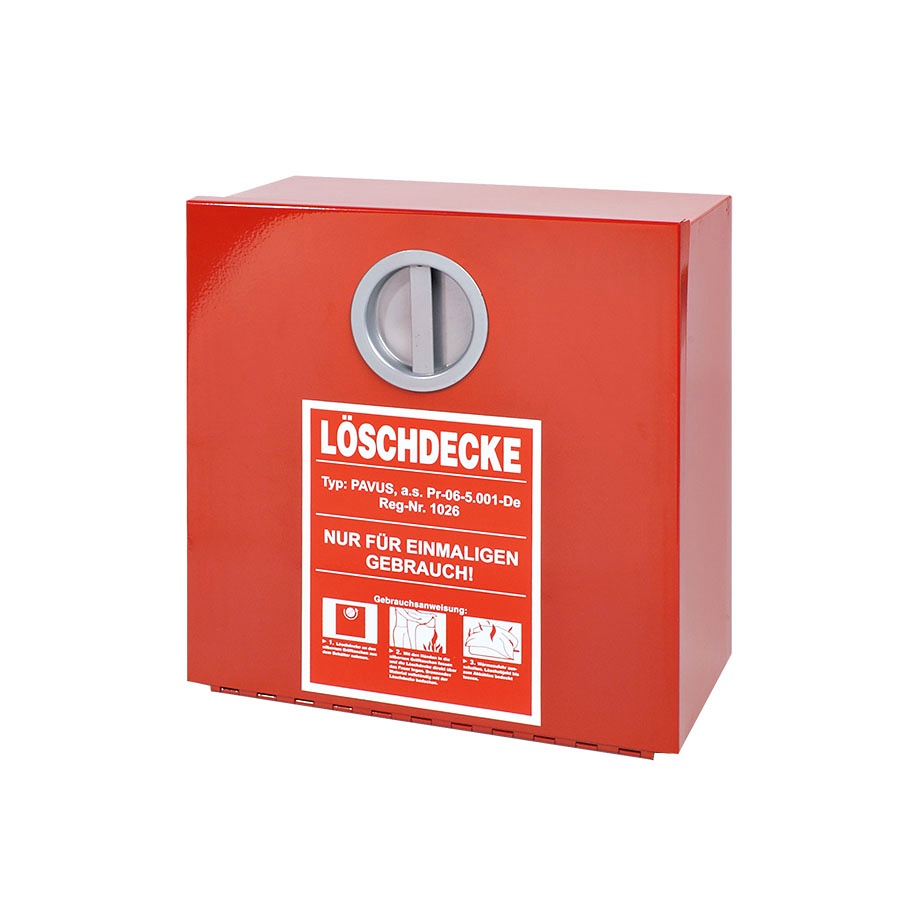 [SÖH 0602058] Wandbehälter für Löschdecke, rot