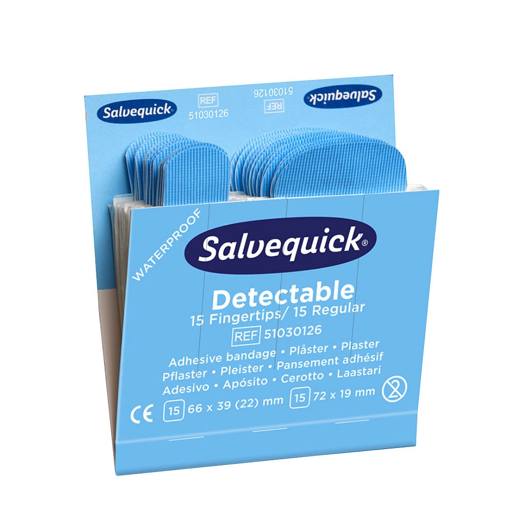 [CED 51030126] Salvequick Pflastermix Blue Detectable Refill (30 Strips)