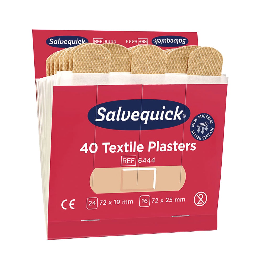 [CED 6444] Salvequick Textilpflaster Refill (40 Strips)