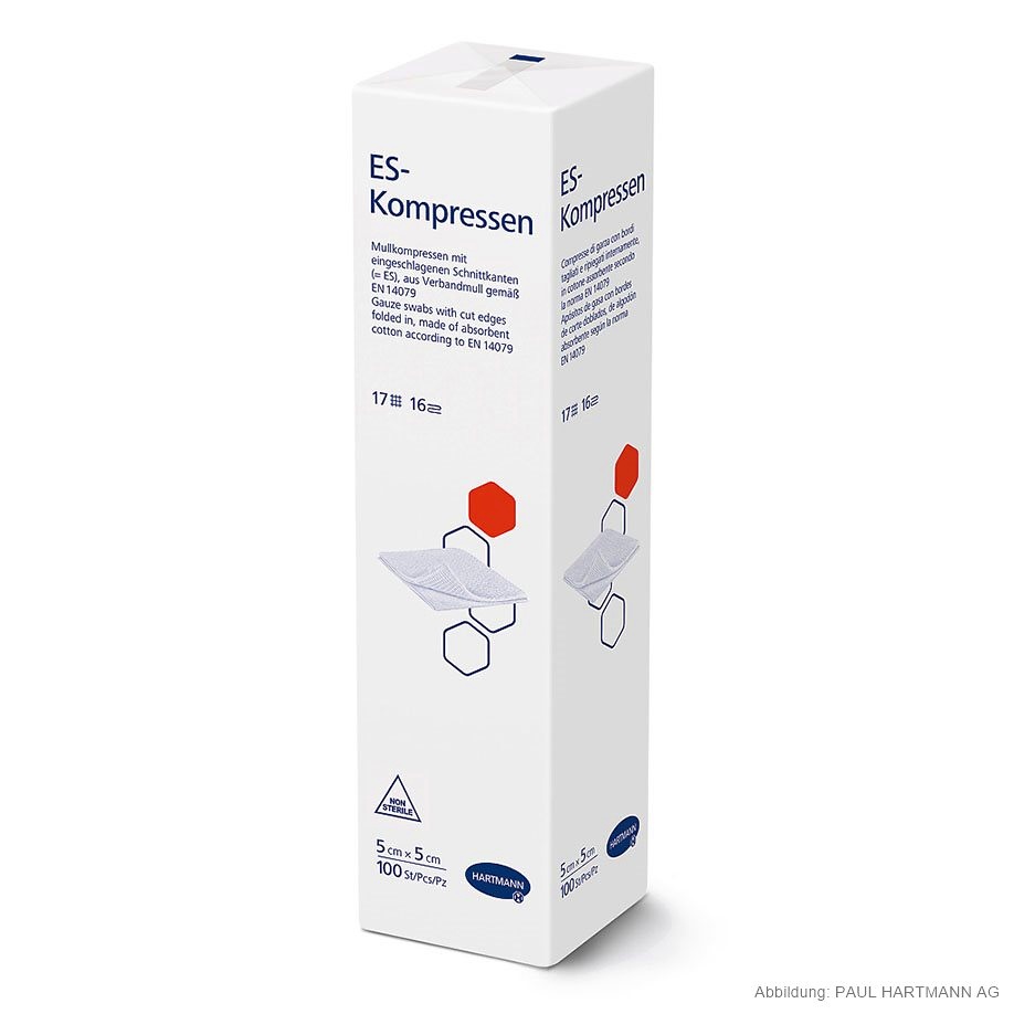 ES-Kompressen unsteril 16-fach 5 x 5 cm (100 Stck.)