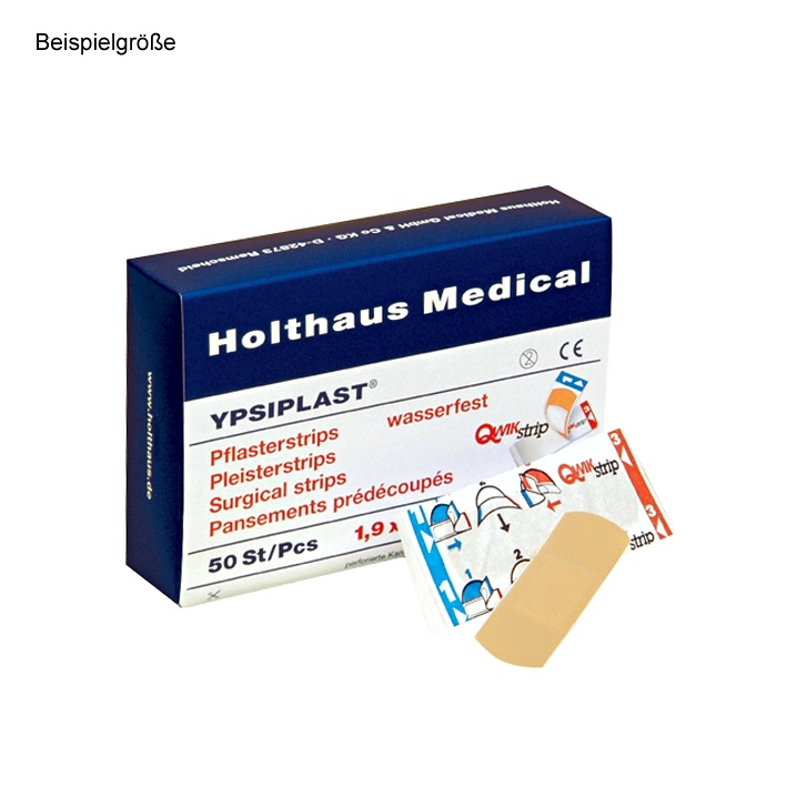 YPSIPLAST Pflasterstrips 2,5 x 7,2 cm Wasserfest (50 Strips)