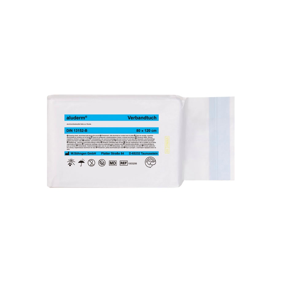 [SÖH 1003206] Aluderm Verbandtuch ca. 80 x 120 cm Steril