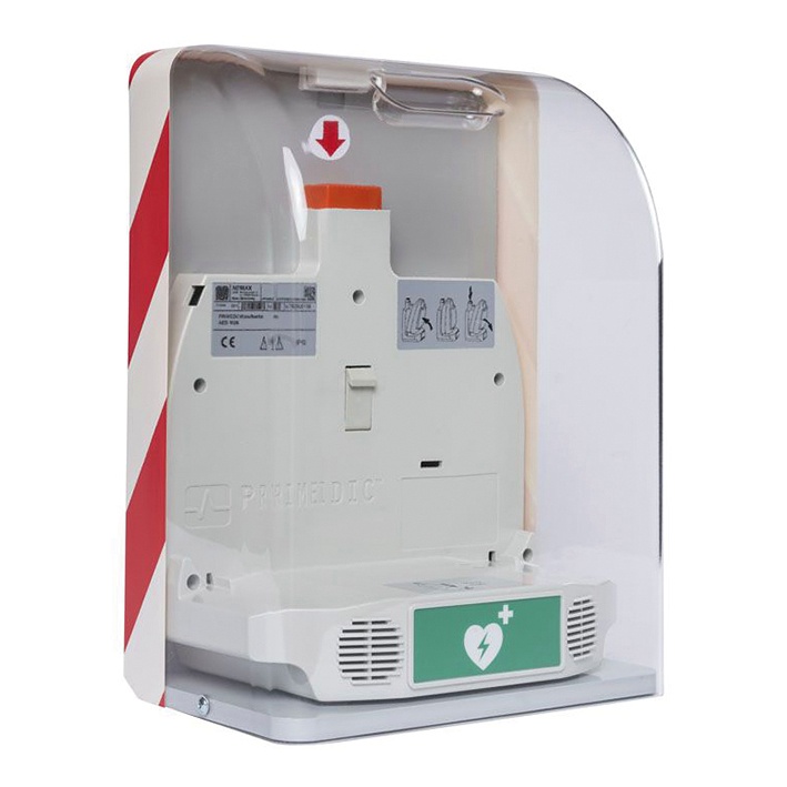 [PRI 96740] SaveBox (Wandkasten AED mech.) Inkl. Magnetschloss und Hinweisschild