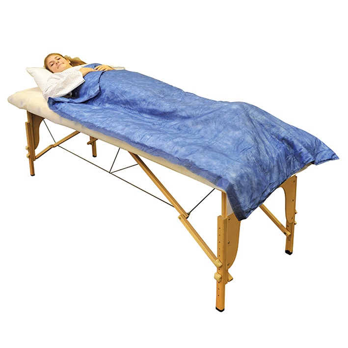 [MEG 199094] Vlies-Einmaldecke 190 x 110 cm blau Ca. 300 g