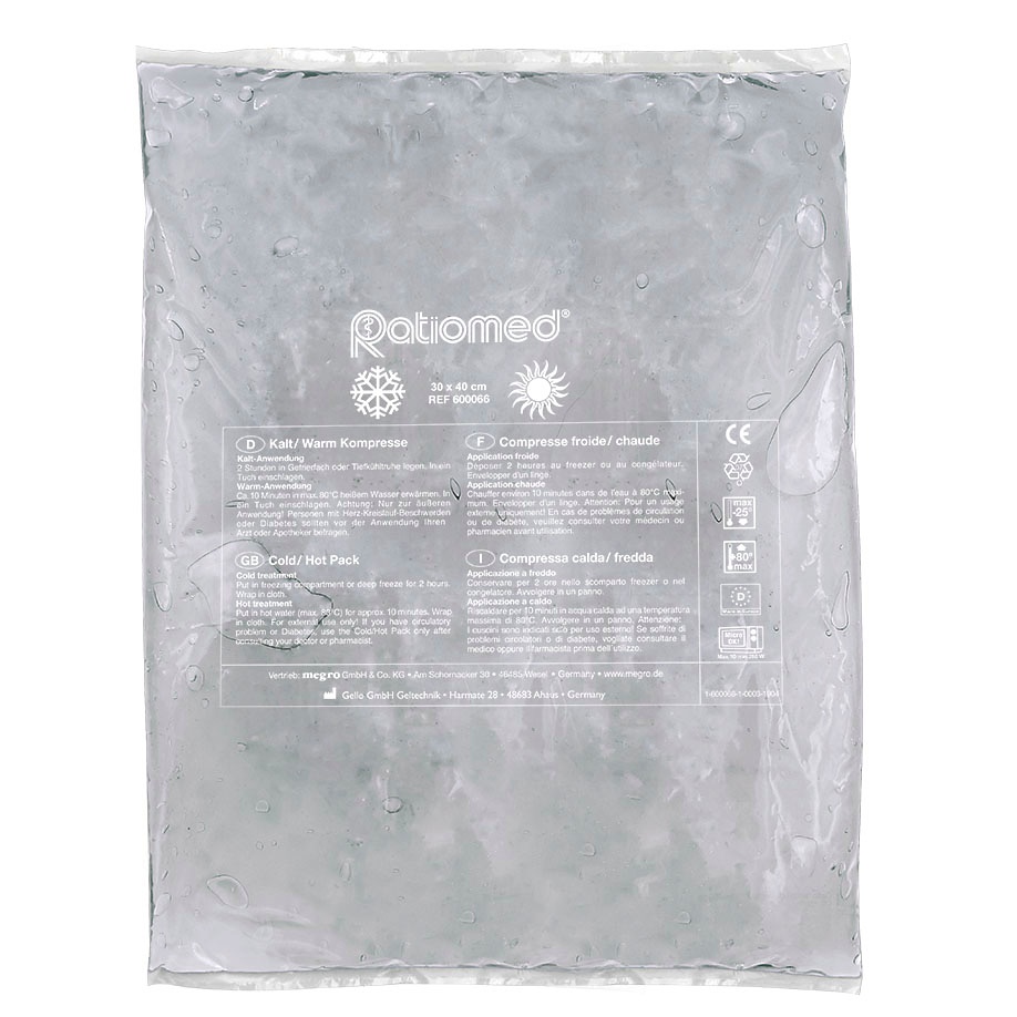 [MEG 600066W] Kalt-/Warm-Kompresse Transparent, 30 x 40 cm