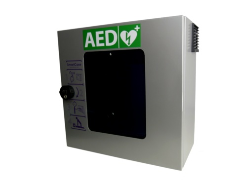 [SC1240-grey locked] SmartCase SC1240 Außenwandkasten: Ihr zuverlässiger Schutz für AEDs im Freien