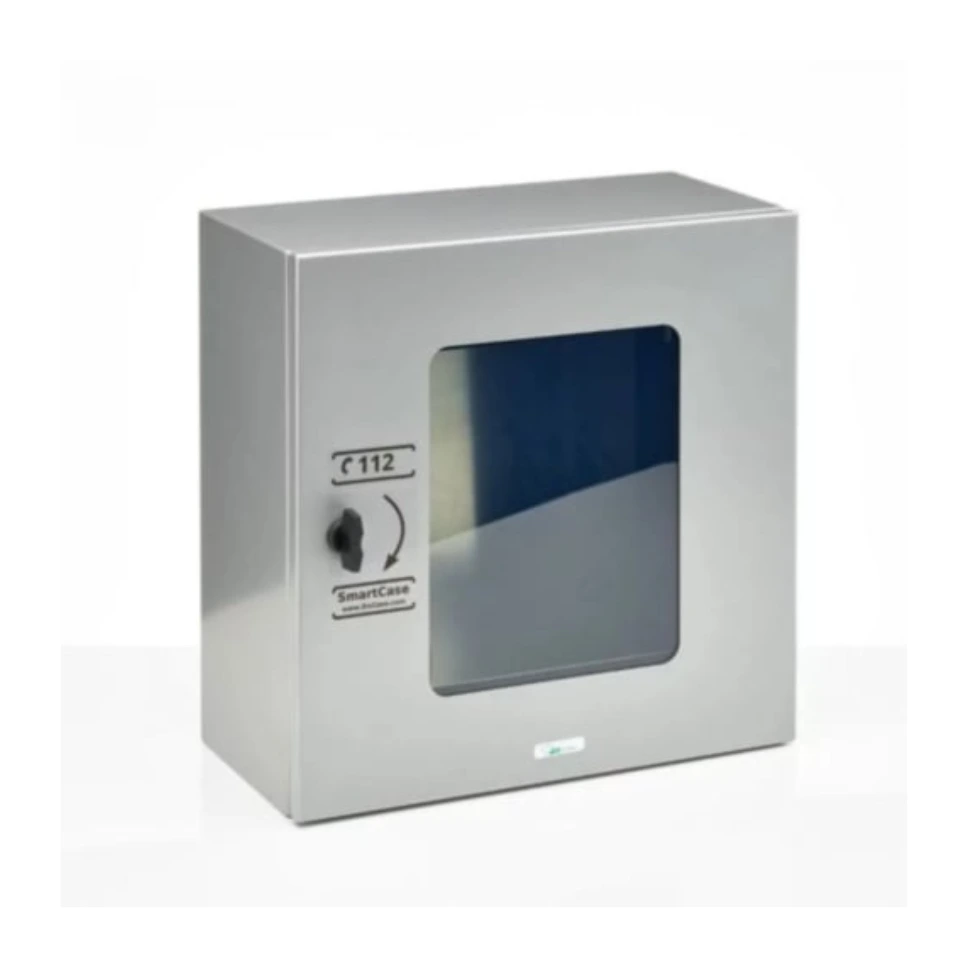 [SC1210-grey] SmartCase AED Innenwandschrank (Grau): Ihr zuverlässiger Schutzengel für Defibrillatoren