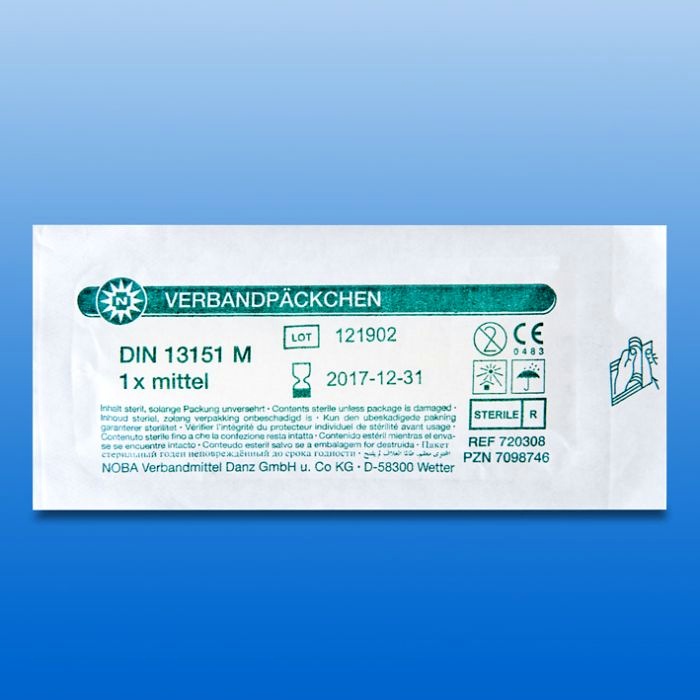 [720006] Verbandpäckchen DIN 13151, groß - Ihr zuverlässiger Begleiter für die Erste Hilfe
