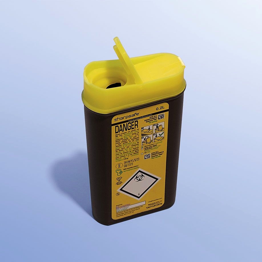 Abwurfbehälter Sharpsafe Exchange 0,2 Ltr., 5. Generation