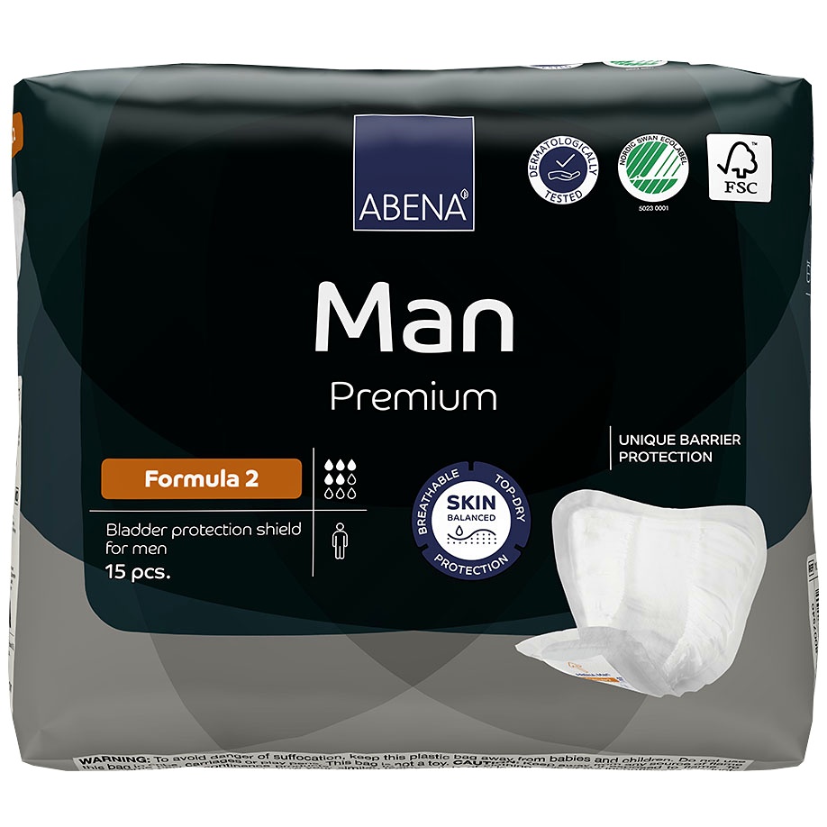 [ABE 1000021336] Abena Man Formula 2 Inkontinenz Einlagen (15 Stck.)