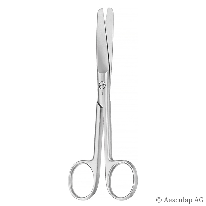 Chir. Schere, gerade, stumpf/stumpf 14,5 cm