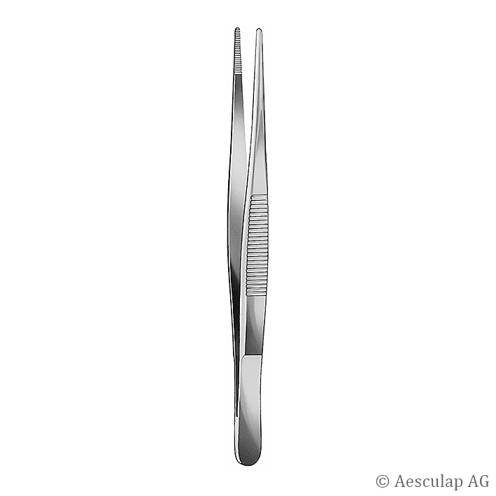 [AES BD027R] Anat. Pinzette mittelbreit, 14,5 cm