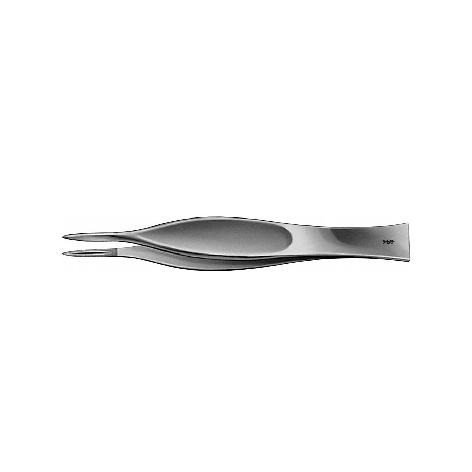 [AES BD965R] FEILCHENFELD Splitterpinzette, gerade Gerieft, 11,5 cm