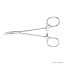 Mikro Mosquitoklemme Halsted Gebogen, 12.5 cm