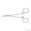 Mikro Mosquitoklemme Halsted Gebogen, 12.5 cm