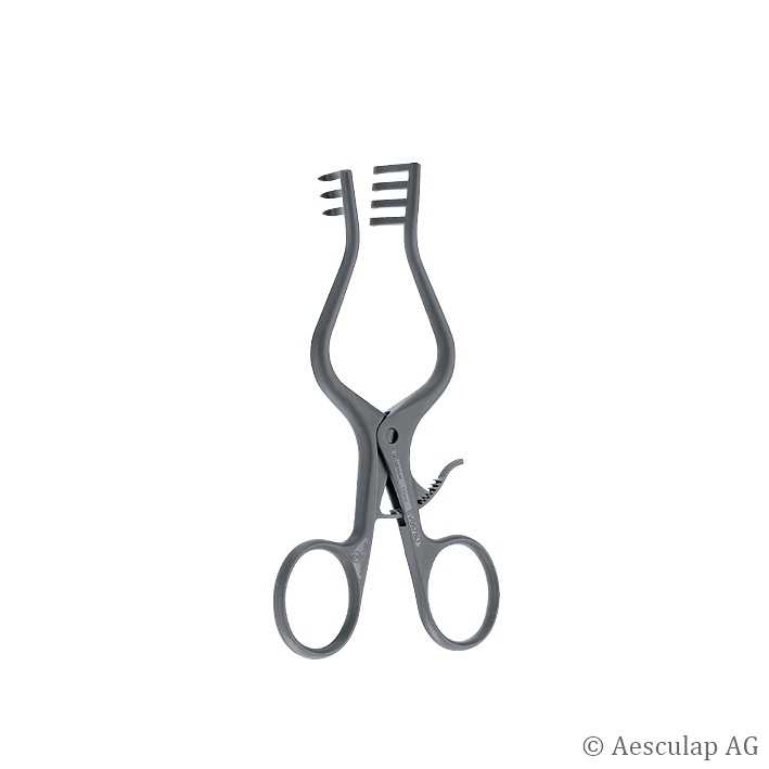 [AES BV067SU] SUSI Wundspreizer Weitlaner, 3 x 4 Zähne 13 cm, zum Einmalgebrauch (20 Stck.)